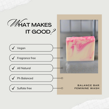 Load image into Gallery viewer, Balance Bar, Vaginal Feminine Wash (PH Balanced), Yoni Bar Soap
