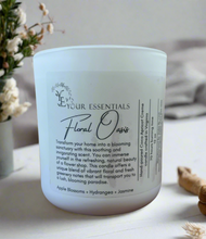 Load image into Gallery viewer, Floral Oasis Candle - Coco Apricot Crème Wax 12 oz