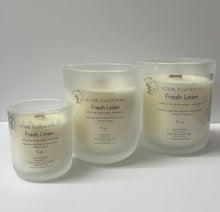 Load image into Gallery viewer, Fresh Linen Candle: Light Up Comfort - Coconut & Apricot Wax