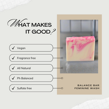 Balance Bar, Vaginal Feminine Wash (PH Balanced), Yoni Bar Soap