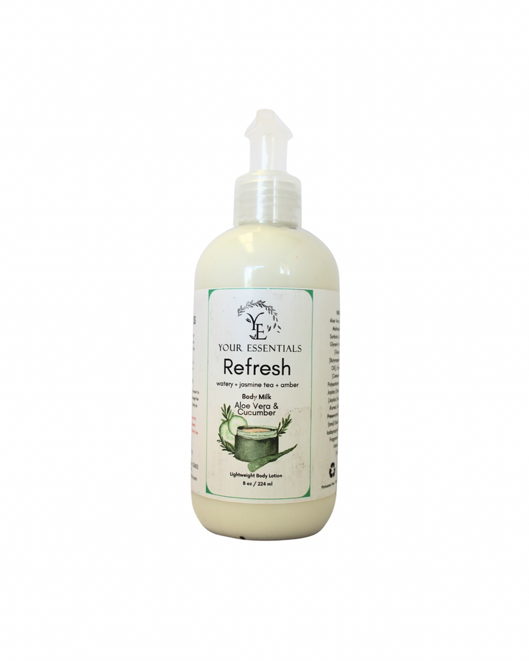 Refresh Body Milk ( aloe and cucumber)