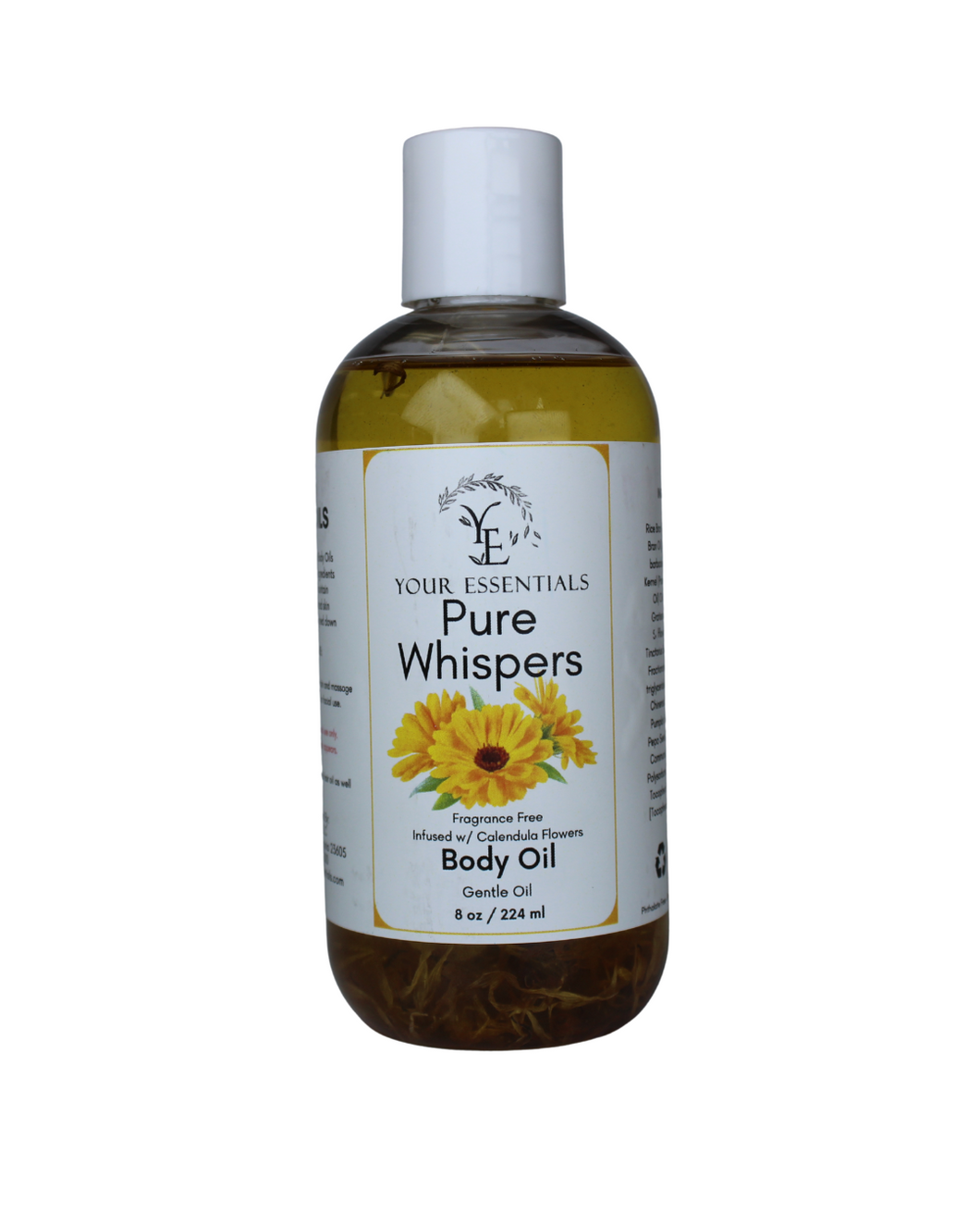 Pure Whispers Unscented Body Oil