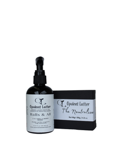 The Neutralizer Bar, Activated Charcoal, (Detox and PH Balanced), Men Ball Soap
