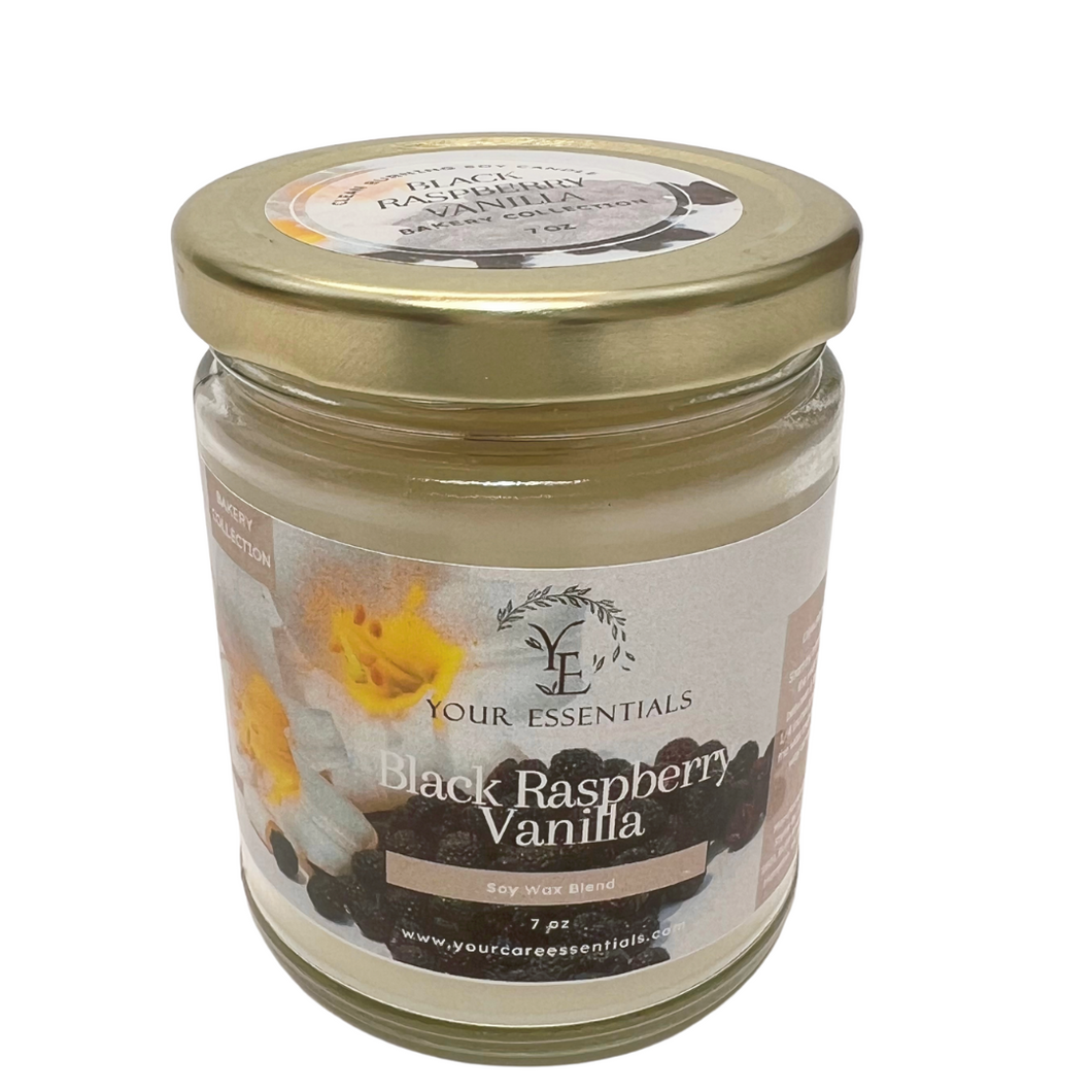 Black Raspberry Vanilla, 7 oz Soy Blend Candle