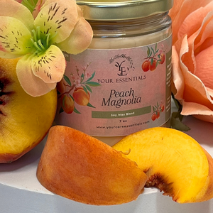Peach Magnolia 7 oz Soy Blend Candle
